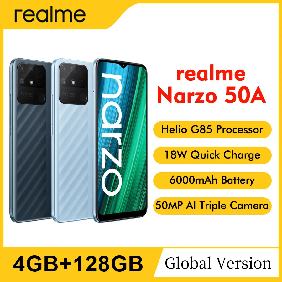  Оригинальный игровой процессор Helio G85, 6,5 дюйма, 4 Гб + 128 ГБ, 50 МП, три AI, 18 Вт, быстрая зарядка, 6000 мАч 