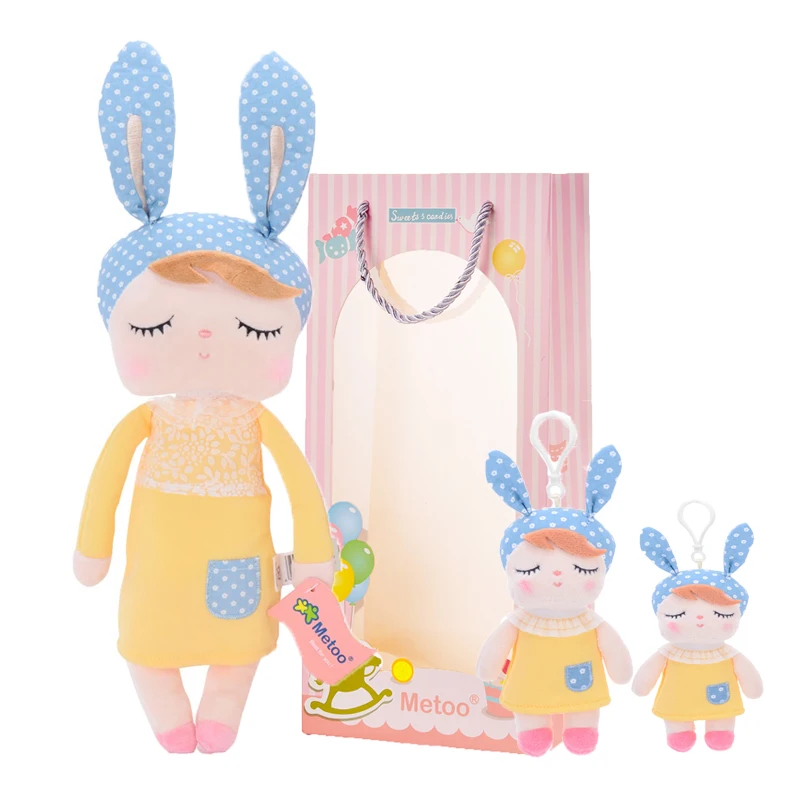 Metoo 3 шт. Анжела кролик куклы девочка подарок для ребенка плюшевые мягкие игрушки