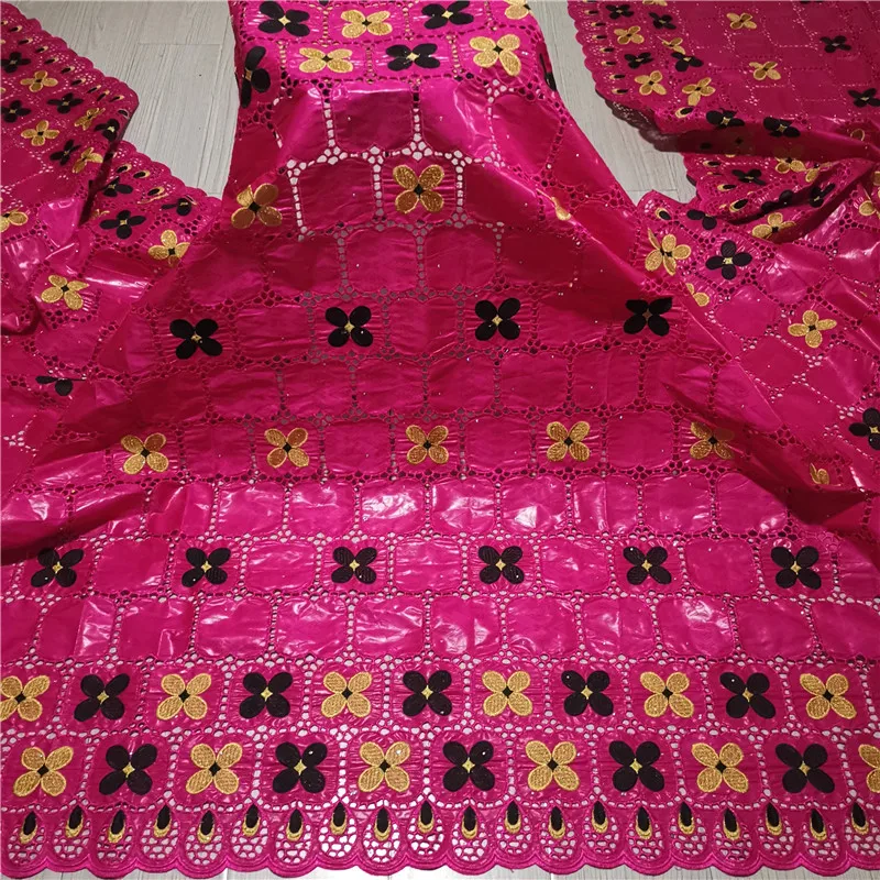 

2020 New arrival Stone african Bazin riche fabric with beads embroidery lace / bazin riche dress material Nigerian 9L051701