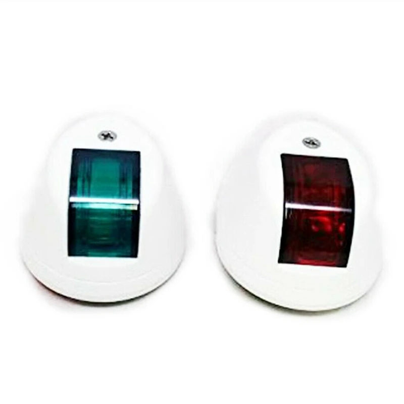 

2Pcs 12V-24V Left and Right Marine LED Navigation Lights Red and Green Indicator Lights for Yachts and Boats