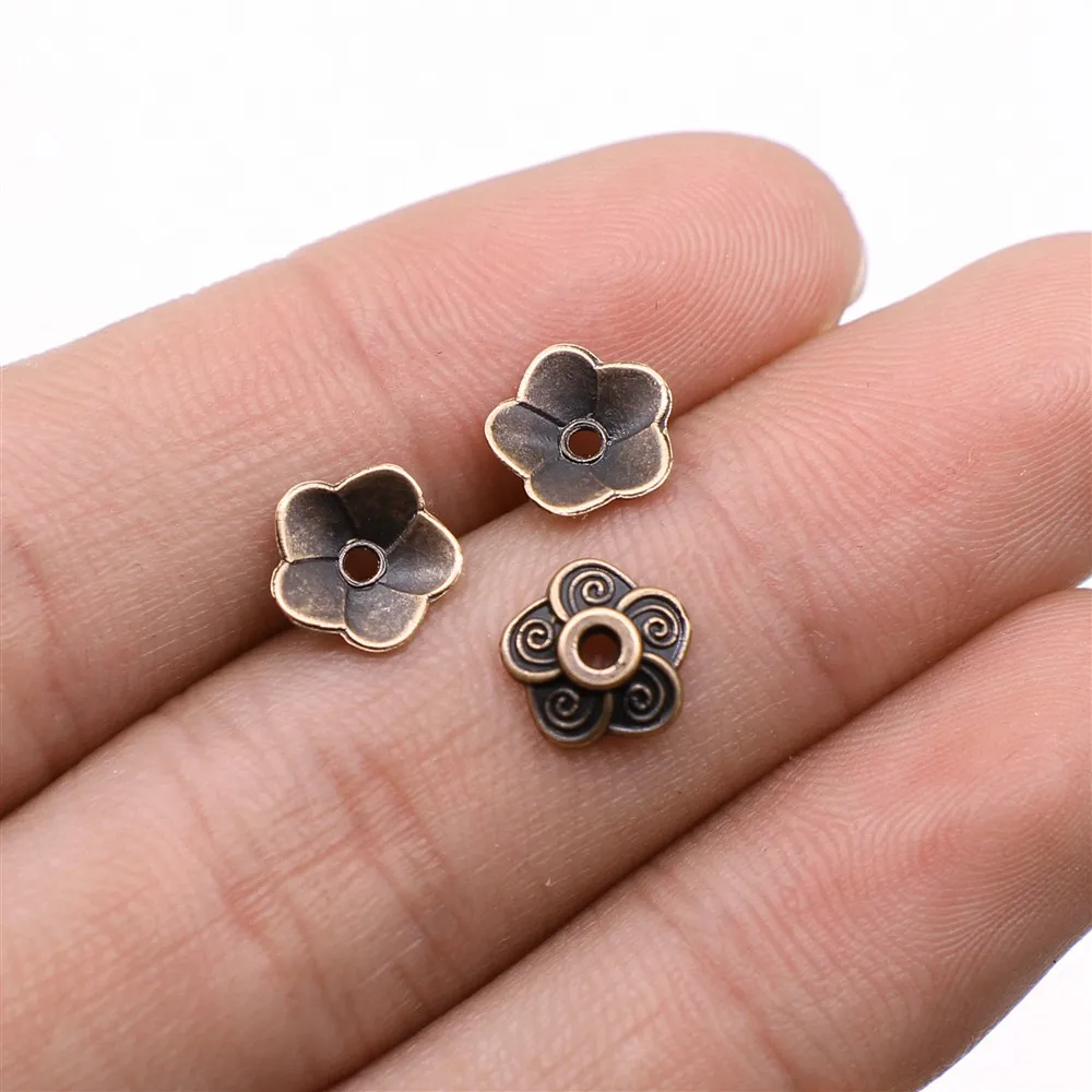 

diy charms for jewelry making pendant 8x8mm bead caps spacers 100pcs