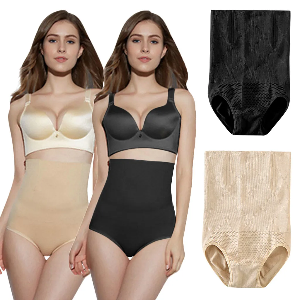 Бесшовное женское корректирующее белье с высокой талией живот для похудения