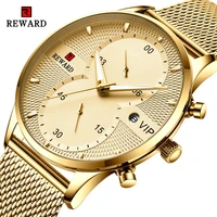 reward business mens watches top brand luxury chronograph waterproof quartz watch men stainless steel sport date wristwatch