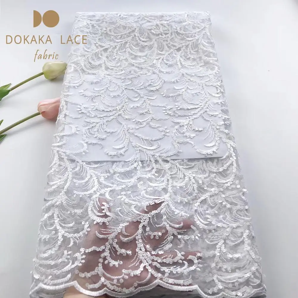 Модный стиль расшитые блестками сетчатые тюлевые кружевные ткани благородный