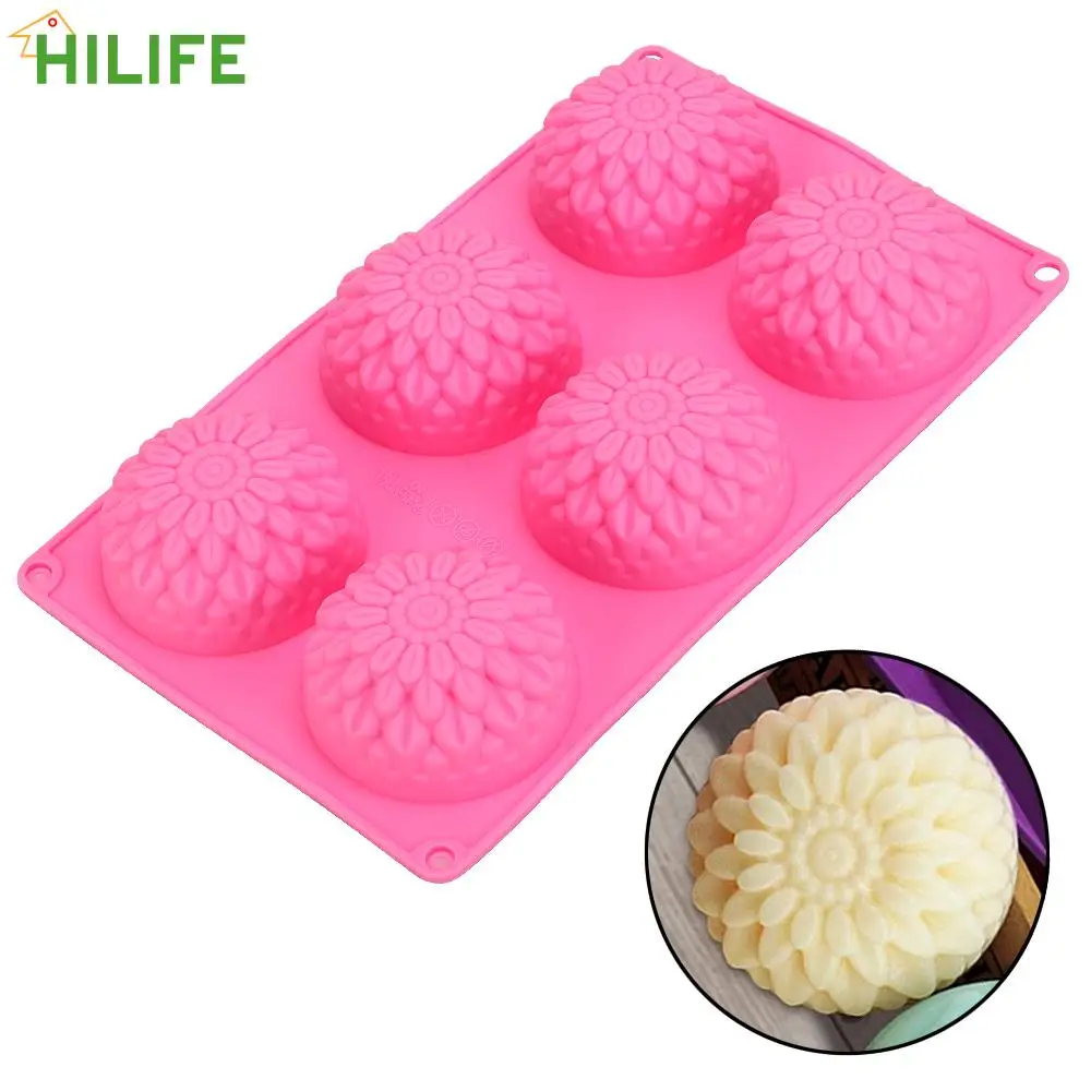

DIY Handmade Baking Accessories Silicone Cake Mould Cake Decorating Fondant Baking Tools 3D Flower Shape Sunflower Soap Mold