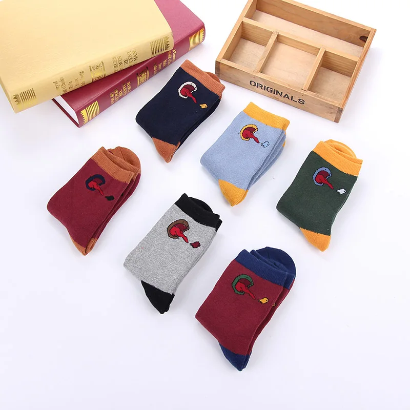 Happy Compression Tongue Crew Socks мужские хлопковые теплые корейские забавные носки, новинка, уличная одежда, мужской носок, Harajuku, Повседневная мода, Calcetines