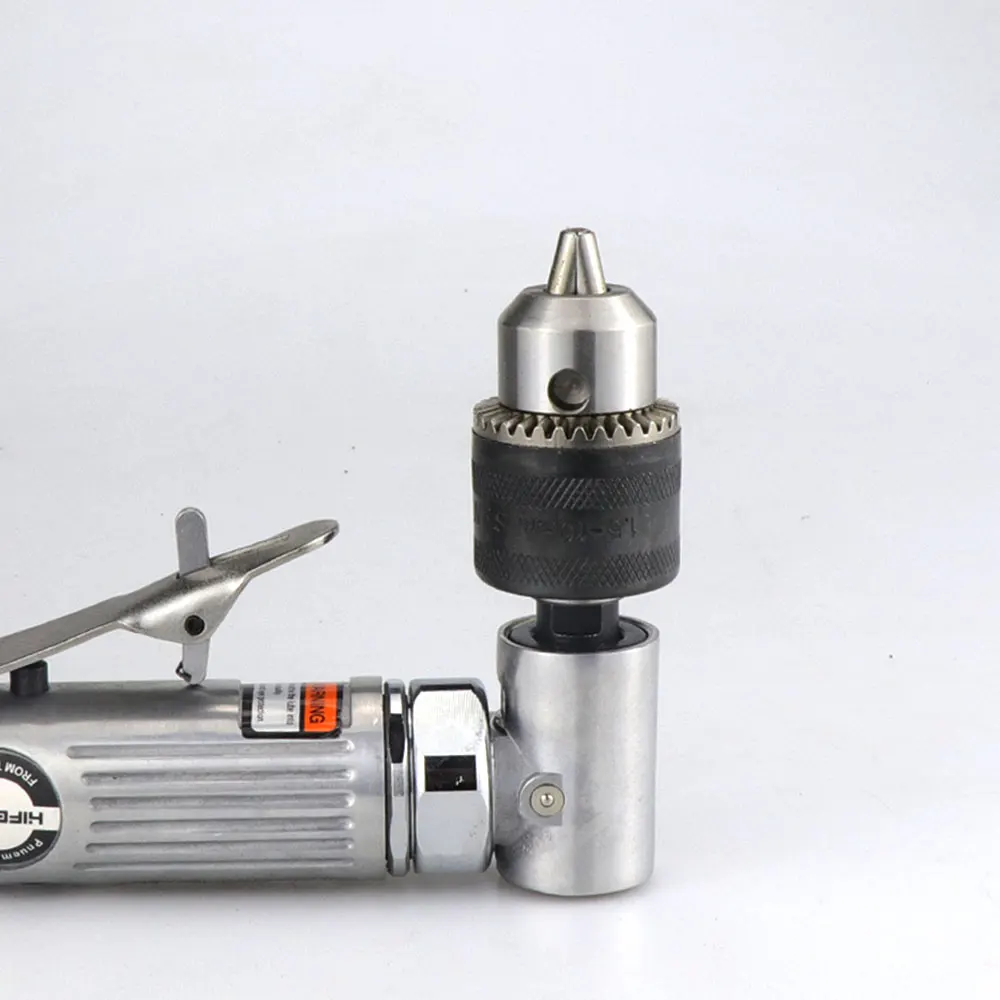 HIFESON 3 / 8 " Elbow Air Pneumatic Drill Forward & Reverse Speed Regulating Gear Stirring Drilling Machine Grinder 1.5-10mm |