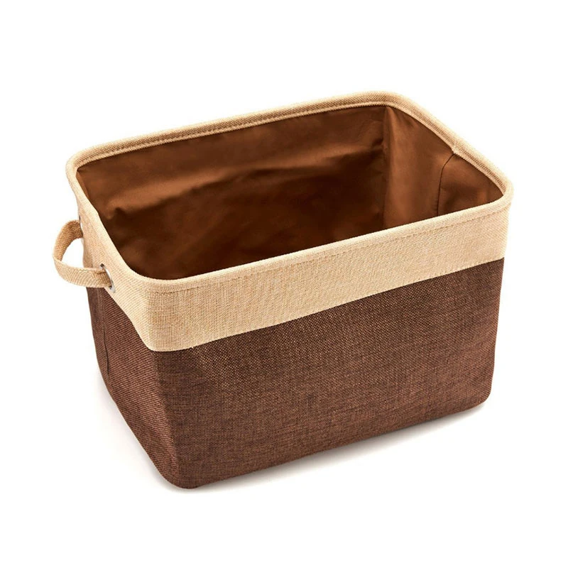 

1pc Storage Basket Canvas Bag Toy Storage Case Practical Foldable Classic Japanese Style Home Fabric Clothes Storage Box