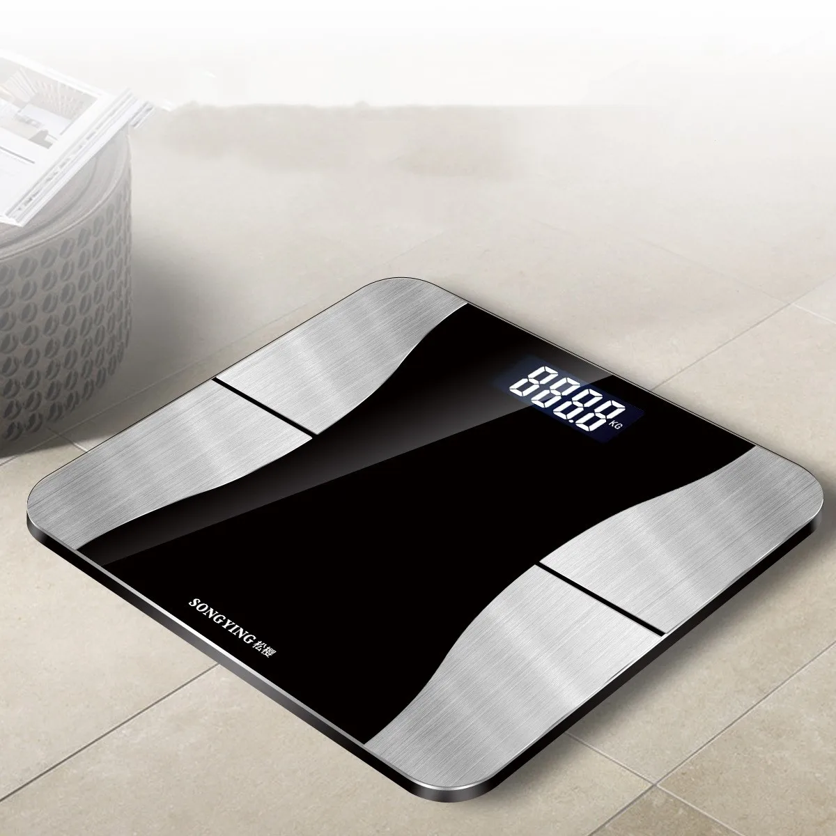 Весы бытовые электронные цифровые умные напольные весы с USB для определения