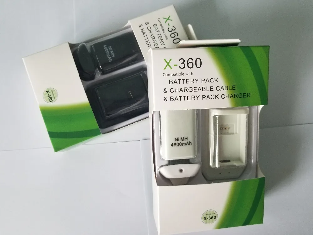 3 в 1 комплект для зарядки Xbox 360 контроллер аккумулятор 4800 мАч шт. перезаряжаемый + зарядный кабель док станция