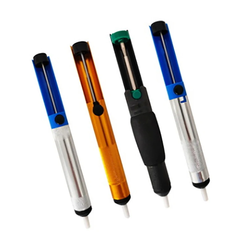 

Aluminum Metal Desoldering Pump Suction Tin Gun Soldering Sucker Pen Removal Vacuum Soldering Iron Desolder Hand Welding Tools