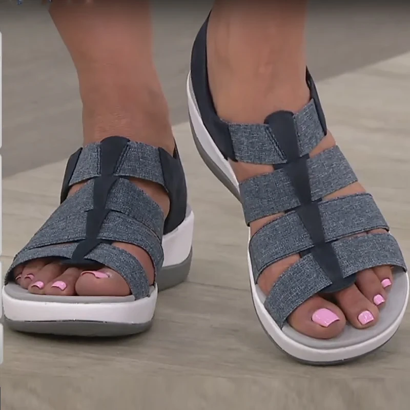 

Summer Shoes for Women Solid Color Hollow Out Casual Ladies Sandalias Slip On Fashion Casual Comfy Female Footwear Mujer Zapatos