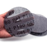 5pcs mesh abrasive dust free sanding discs 5 inch 125mm anti blocking dry grinding sandpaper 80 to 400 grit sanding sheets