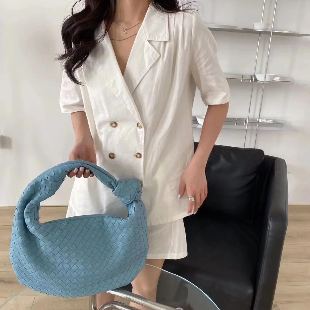 2021 модная плетеная сумка ручной работы роскошная кожаная на плечо с принтом