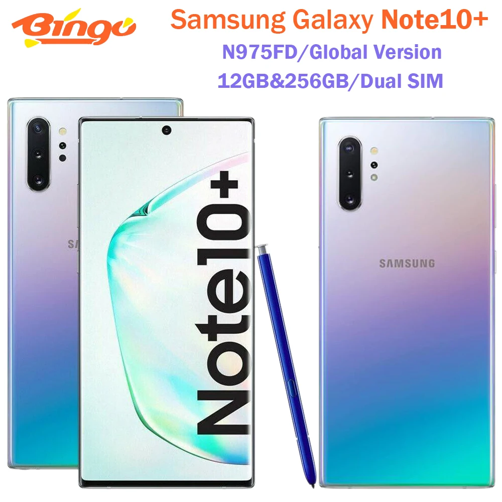 Samsung Galaxy Note 10 плюс Note10 + Duos N975FD Dual Sim глобальная версия 12 Гб 256 6 8 &quotExynos 4 аппарат не