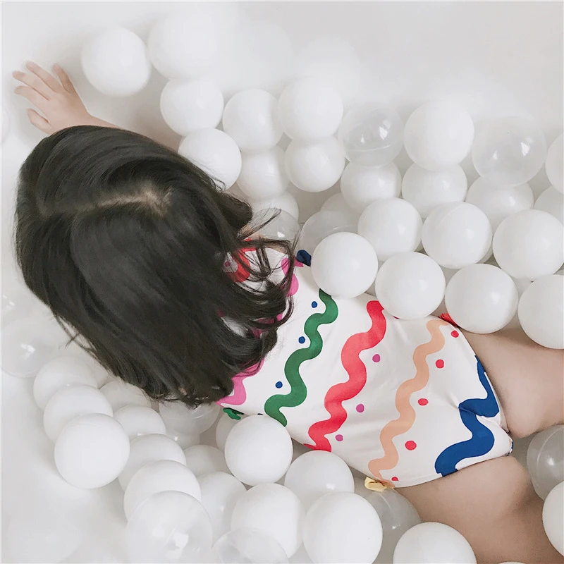 Слитный купальник для девочек 2 12 лет детский купальный костюм с красочным