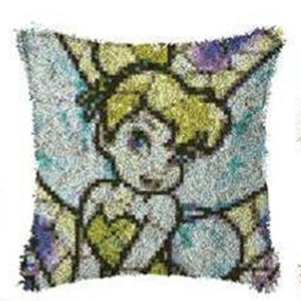 

Latch hook pillow Cartoon Girl Embroidery kits cross stitch Decorative cushions Foamiran for needlework Cushions Pillow
