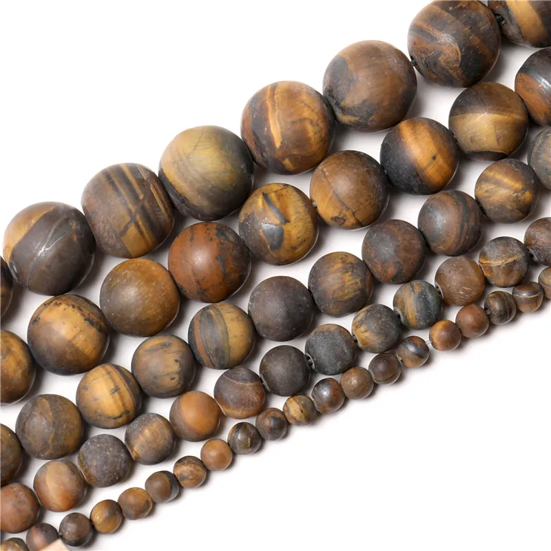 Натуральный Матовый камень тигровый глаз морганит агат круглые бусины