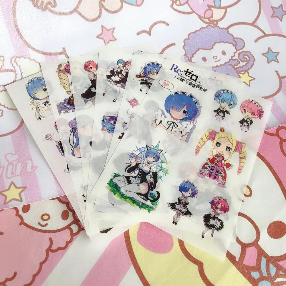Аниме стикер Re: Zero Kara Hajimeru Isekai Seikatsu наклейки для книг набор классических игрушек