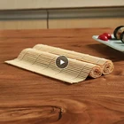 Бамбуковый роликовый коврик для суши, инструменты для рулонов суши, многоразовые японские домашние формочки для суши, кухонные рисовые рулоны, форма, коврик для суши