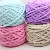100gball dye scarf hand knitted chenille yarn and knitting soft milk cotton yarn thick yarn giant blanket diy crochet hat scarf