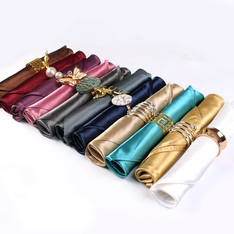 

4PCS 48X48CM Hotel Cloth Napkins Western Restaurant Club Room Placemat Cloth Household Table Dinner Napkins Home Decoration