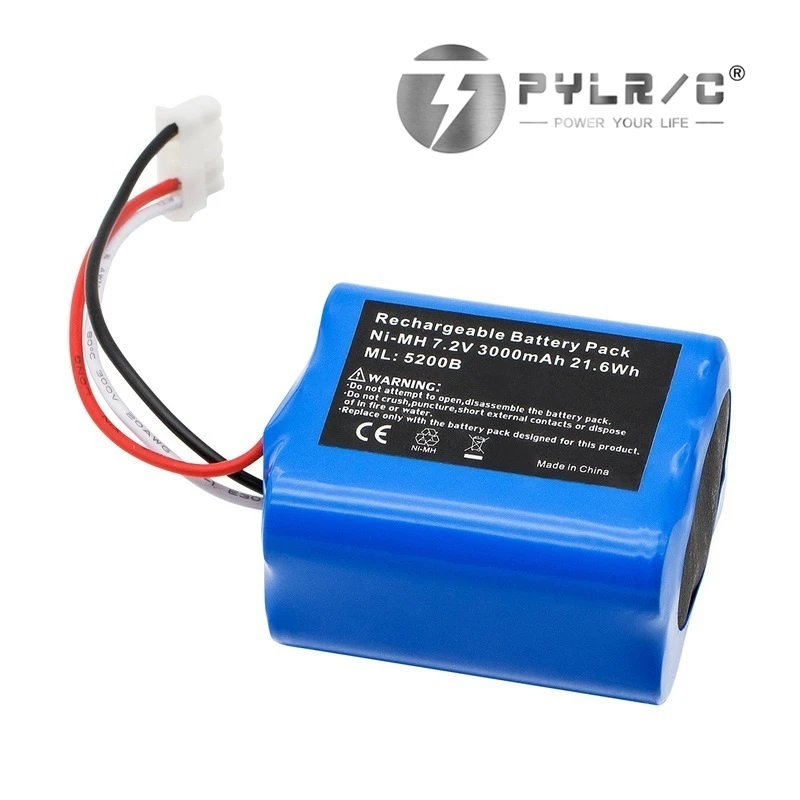 

Upgrade to 3000mAh 7.2V Battery for iRobot Roomba Braava 380 380T Mint 5200B Ni-MH 3000mAh 3.0Ah 7.2v Rechargeable Battery 1PCS