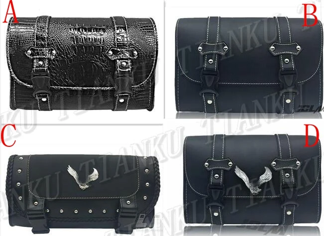 Сумка для инструментов из ПУ кожи мотоцикла сумки с пряжкой Yamaha VStar 400 650 1100 1300 Virago