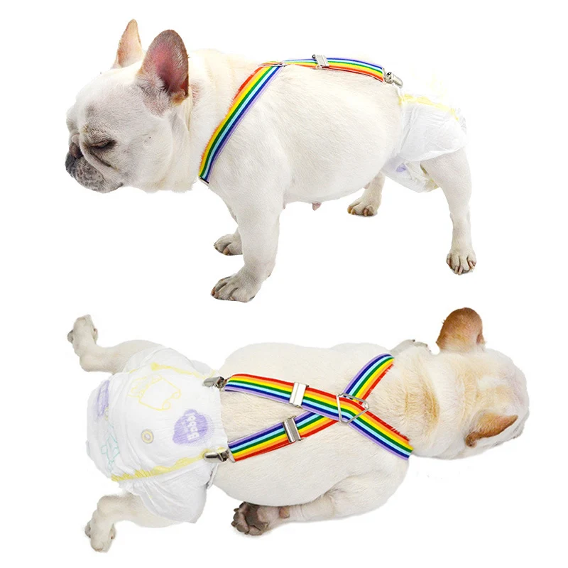 Подтяжки для питомцев Rainbow Dog Одежда подгузники штаны юбка повязки на живот