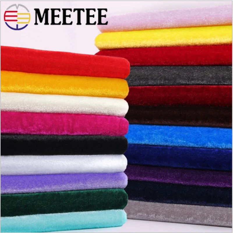 Meetee 1 м * 160 см Золотая Бархатная ткань плотная бархатная сделай сам занавеска фон