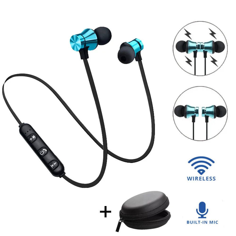 Спортивные наушники mosunx V4.2 Магнитная Bluetooth стерео гарнитура водонепроницаемые с