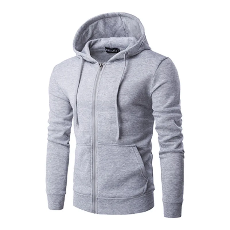

Men's sports cardigan hoodie 2021 new men's all-around zipper sweater and cap solid color sports coat
