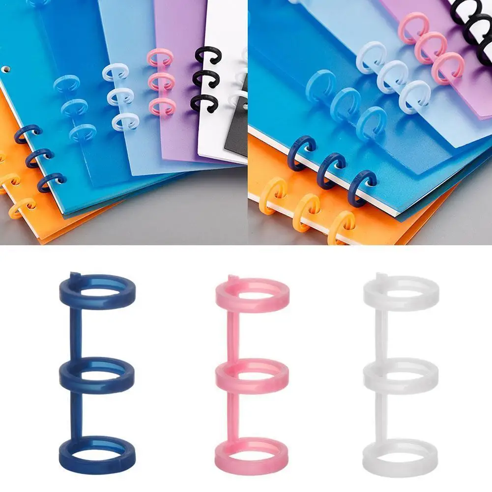 

3 шт. Пластик отрывными листами книги связующее кольца альбом зажимы фотоальбом кольцо с отрывными листами Бумага связующего канцелярские ...