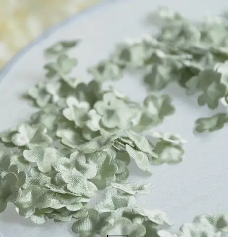 Mustard green 100 шт 23 цвета розовый DIY ручной работы 3D цветок свадебное платье ингредиенты пирографический Eugen пряжа головные уборы материалы RS338 - Цвет: Mustard green