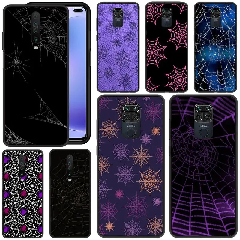 

Cool Spider web Phone Case For Xiaomi 9t pro lite 10 MIX 2S 3 note10lite 8 cc9 pro nax fundas cover