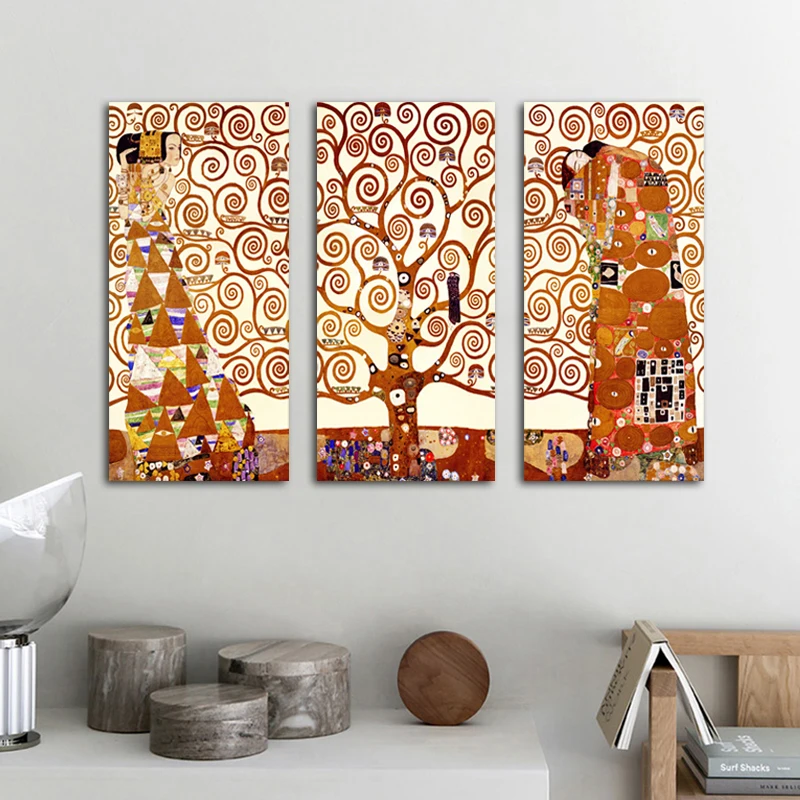 RELIABLI искусство Древо жизни Густав Климт картины на холсте Печать стене для