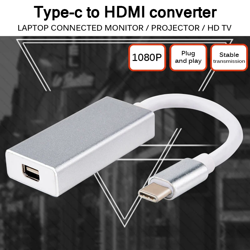 Адаптер для порта дисплея 4K 60 Гц USB 3 1 Type C на Mini Thunderbolt DP конвертер MacBook Pro