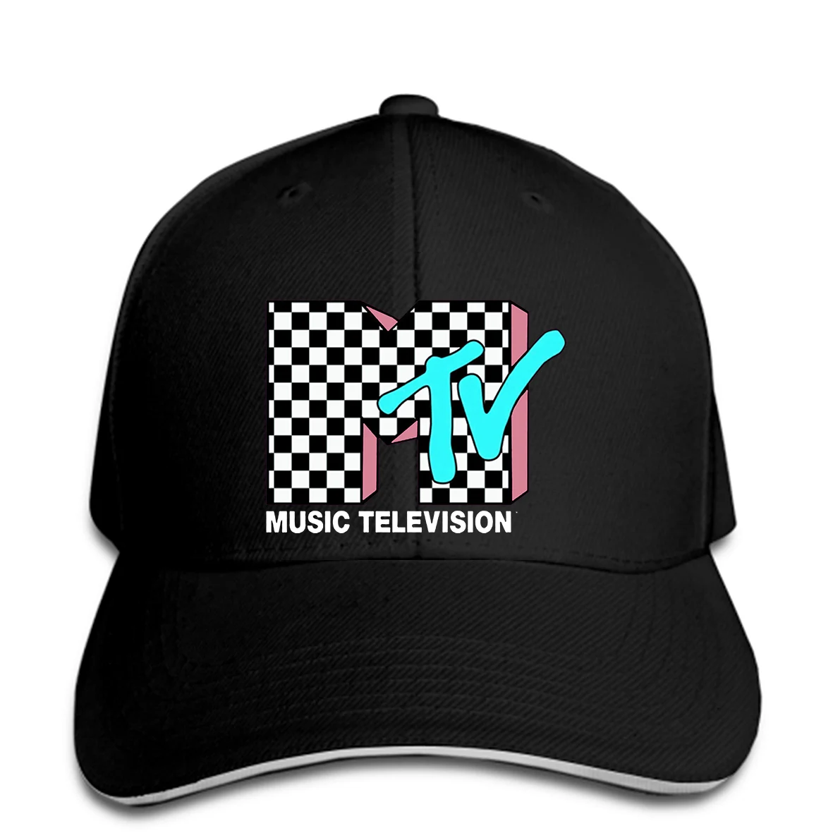 Бейсбол Кепки Новый MTV клетчатый логотип Винтаж Для мужчин s Unisex snapback шляпа с