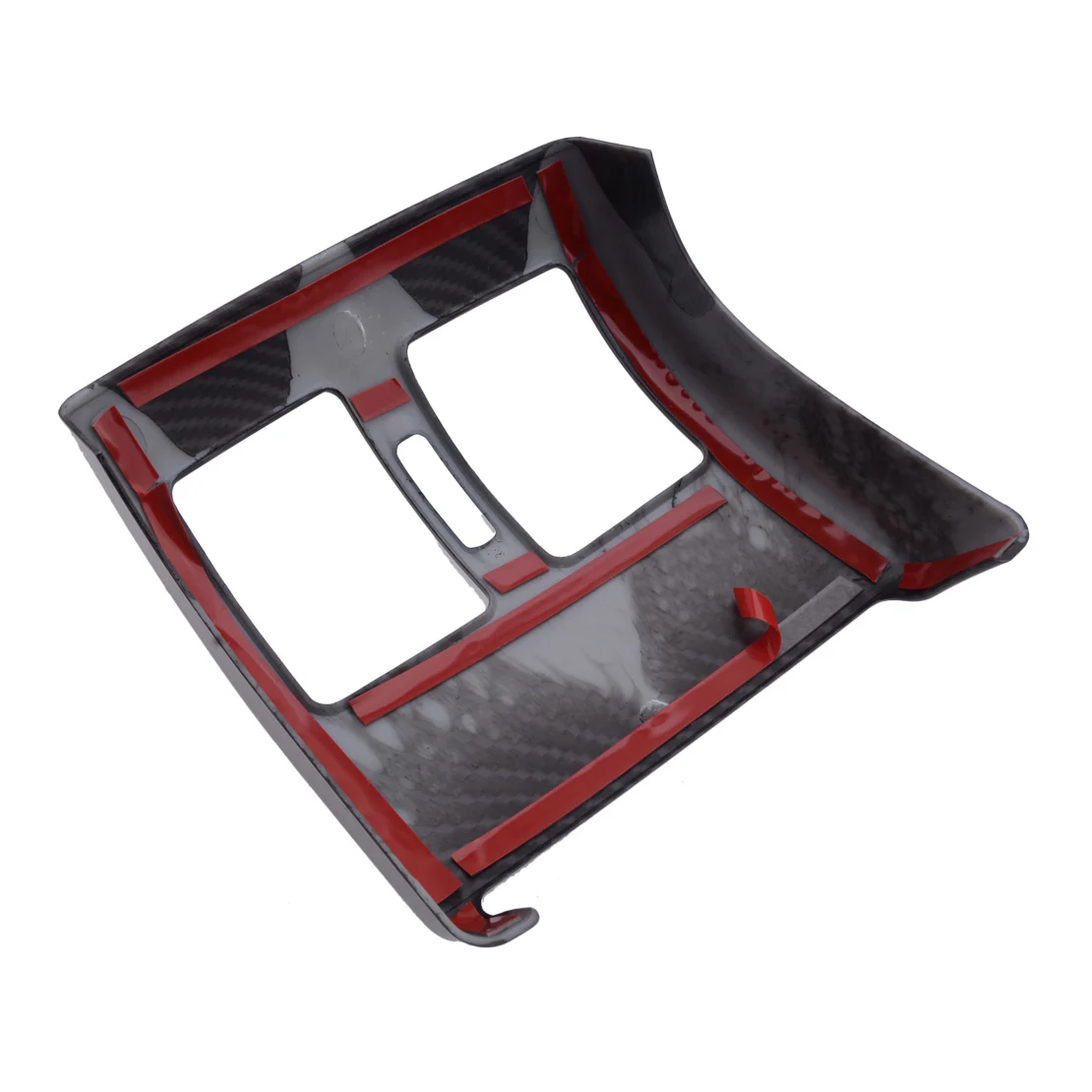 

Car Carbon Fiber Look Rear Air Vent Outlet Frame Cover Trim Fit for Mercedes Benz C Class W204 2008-2010 2011 2012 2013