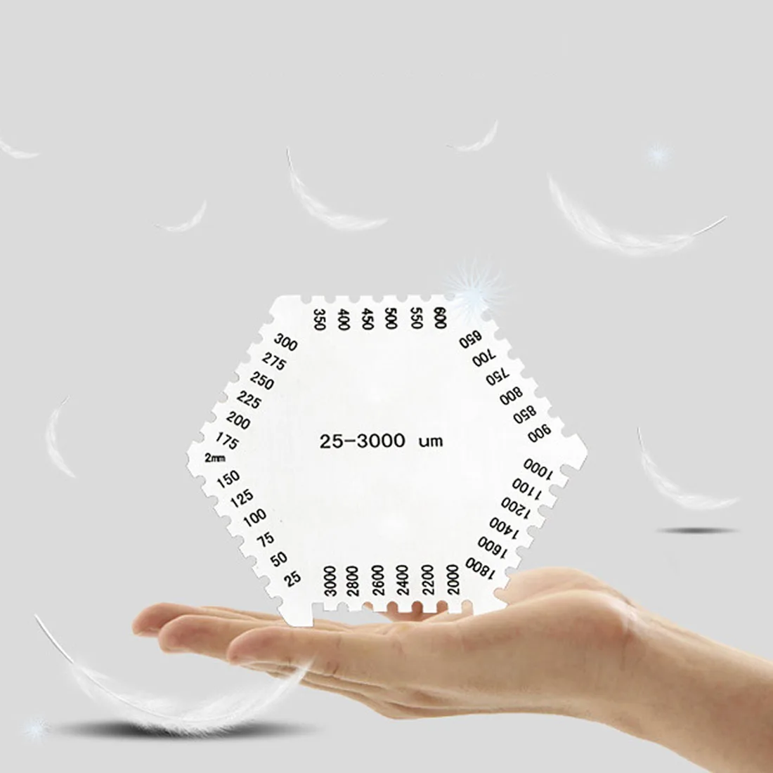 Новый Высокоточный шестигранник из нержавеющей стали влажная пленка расческа