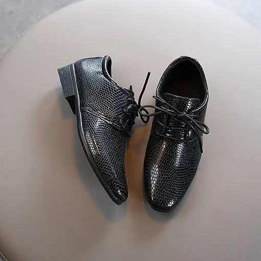

Children's British Style Shoes Spring And Autumn 2019 New Korean Student Boys' Performance Black Breathable Fashion Shoes