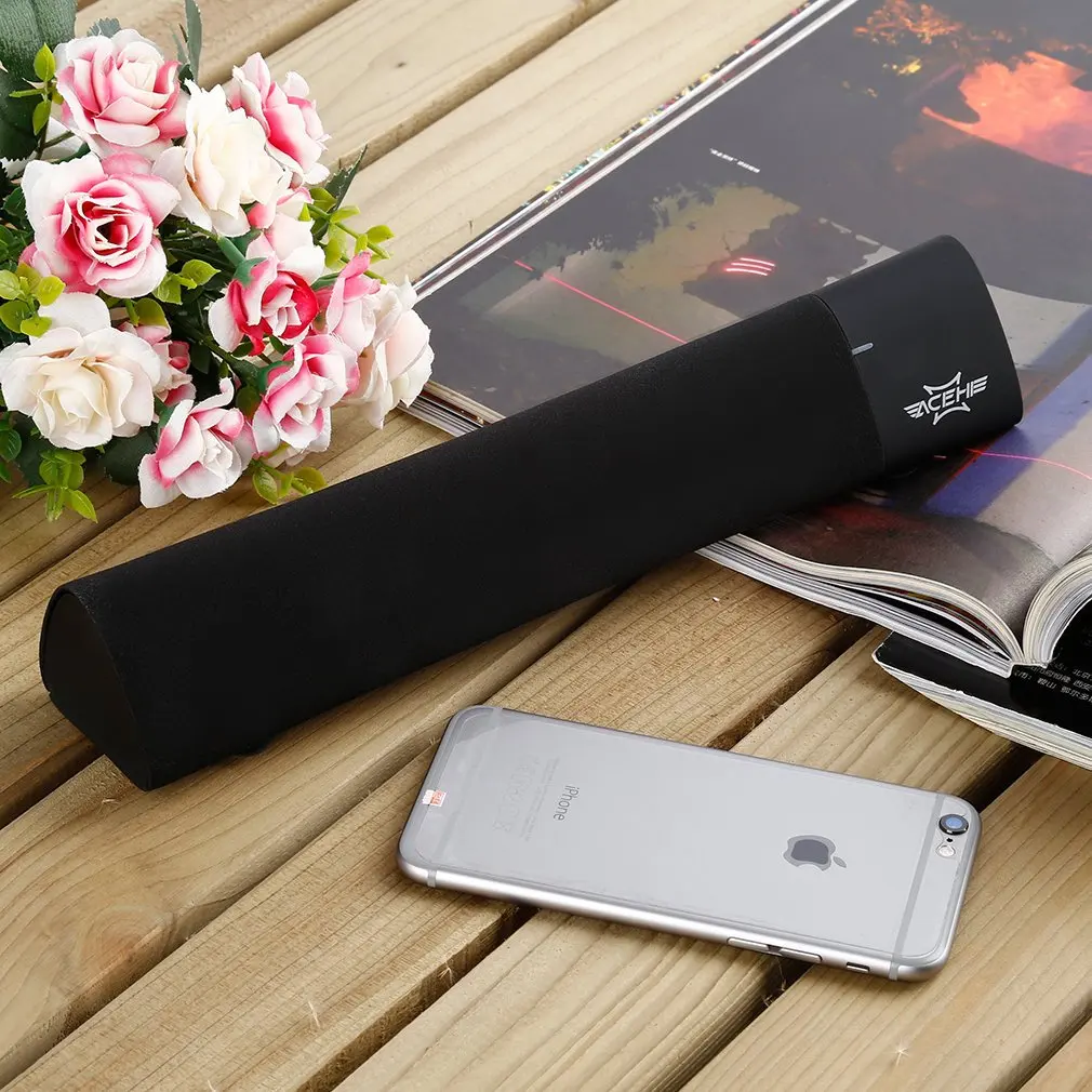 

Мини-Саундбар черный Компактный портативный беспроводной стерео HiFi bluetooth-совместимый динамик