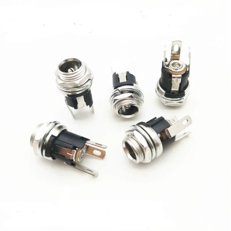 100 шт. 500 шт. 5,5 мм x 2,1 мм 5,5*2,1 DC DC-021 5,5-2,1 металлический разъем для подзарядки