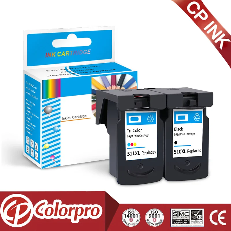 

Colorpro 510 511 Replacement for Canon PG-510XL CL-511XL Ink Cartridge for Pixma IP2700 IP2702 MP240 MP250 MP252 MP260 MP495