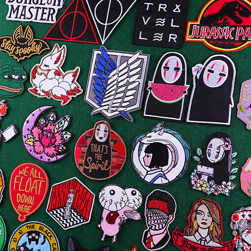 Нашивка из японского аниме Человек без лица вышитая нашивка для одежды атака на