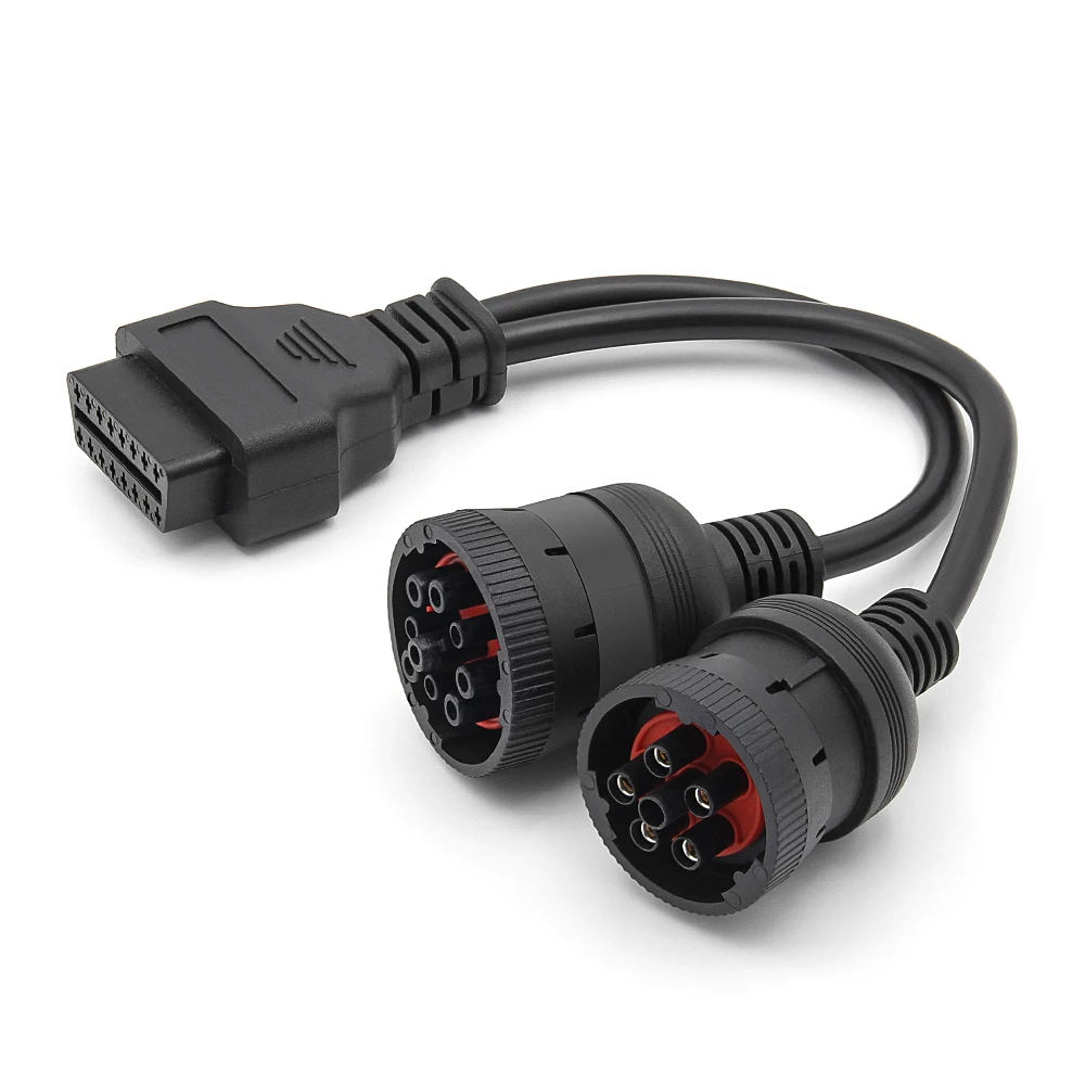 Диагностический инструмент для грузовиков J1708 J1939 OBD2 16-контактный кабельный