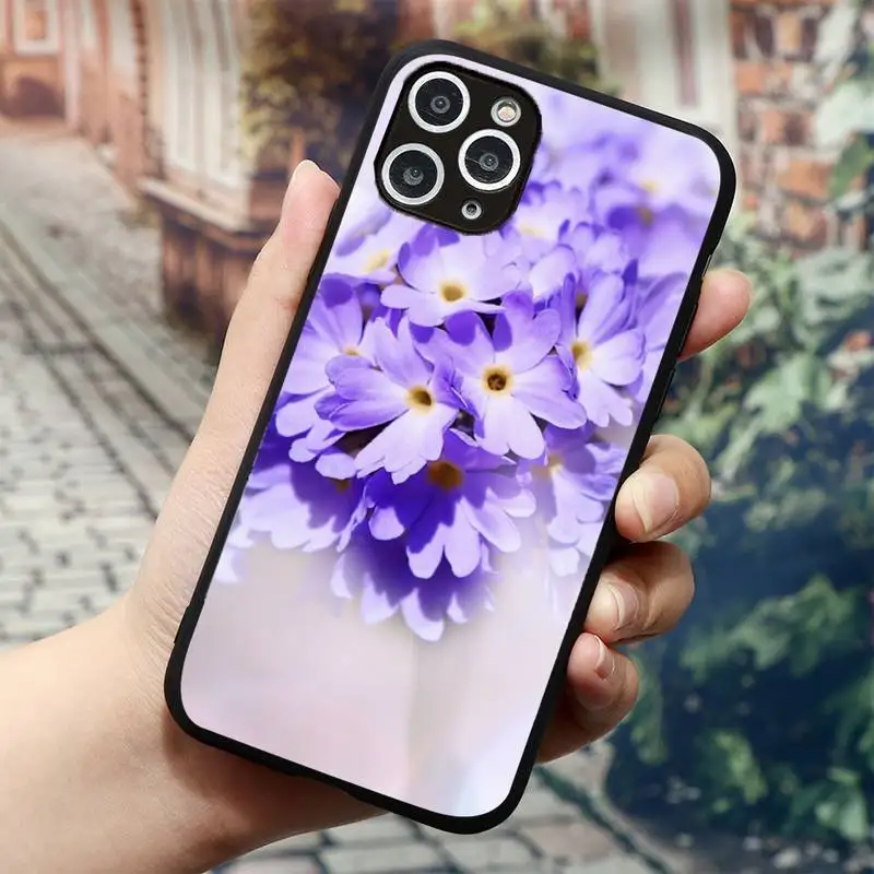 

lavender purple flowers Phone Case for iPhone 11 12 mini pro XS MAX 8 7 6 6S Plus X 5S SE 2020 XR