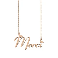 merci name necklace custom name necklace for women girls best friends birthday wedding christmas mother days gift