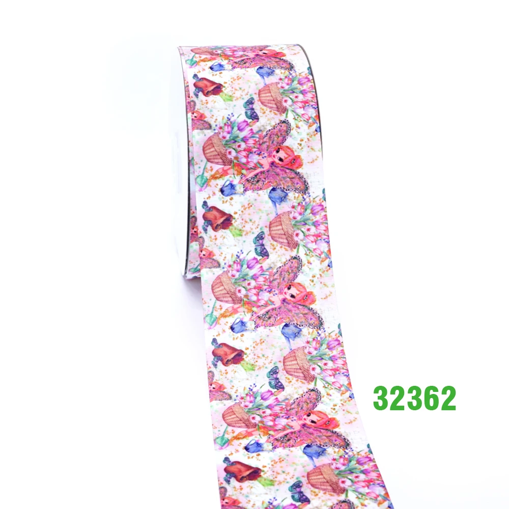 Бесплатная доставка 50 ярдов мультяшная печатная корсажная лента 32240 | Дом и сад