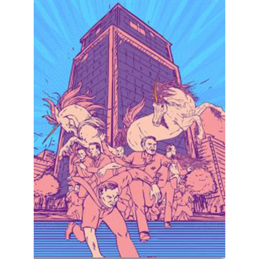 Настенное искусство домашний декор фиолетовый мир улица Hd печать Модульная